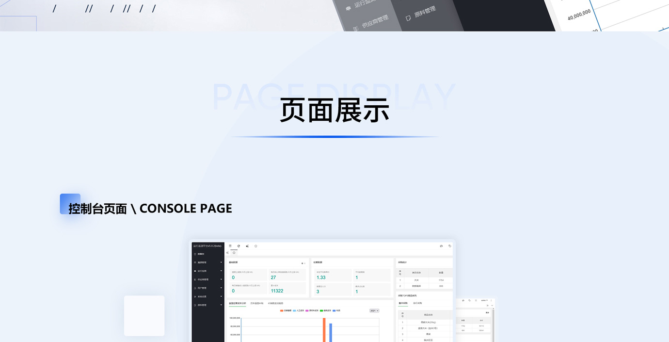 上海市教委食堂运行监测平台项目图片