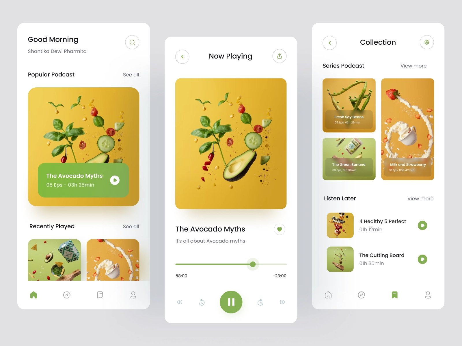 耳朵经济！12组播客平台app界面设计灵感